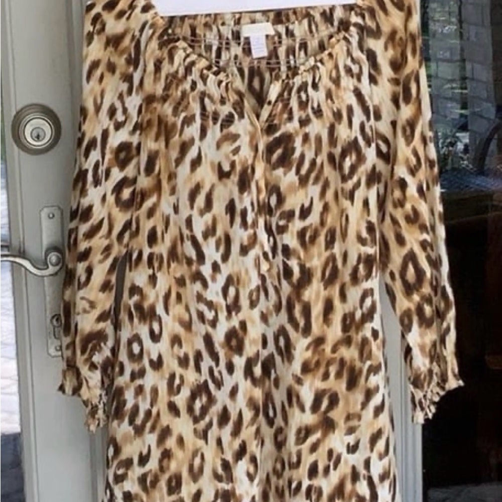 Chico's Brown and Tan Patterned